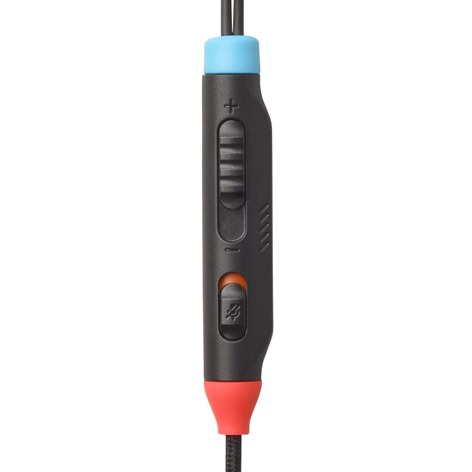 JBL Quantum 50N - Blue & Red - Wired in-ear gaming headset with volume slider and mic mute - Detailshot 3 image number null